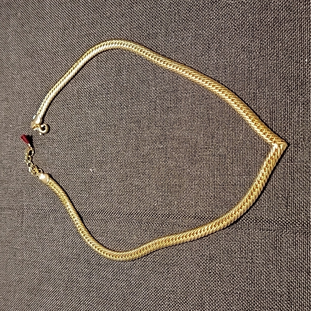 NIB Revolve ShashiNYC Gold V Herringbone Chain Necklace